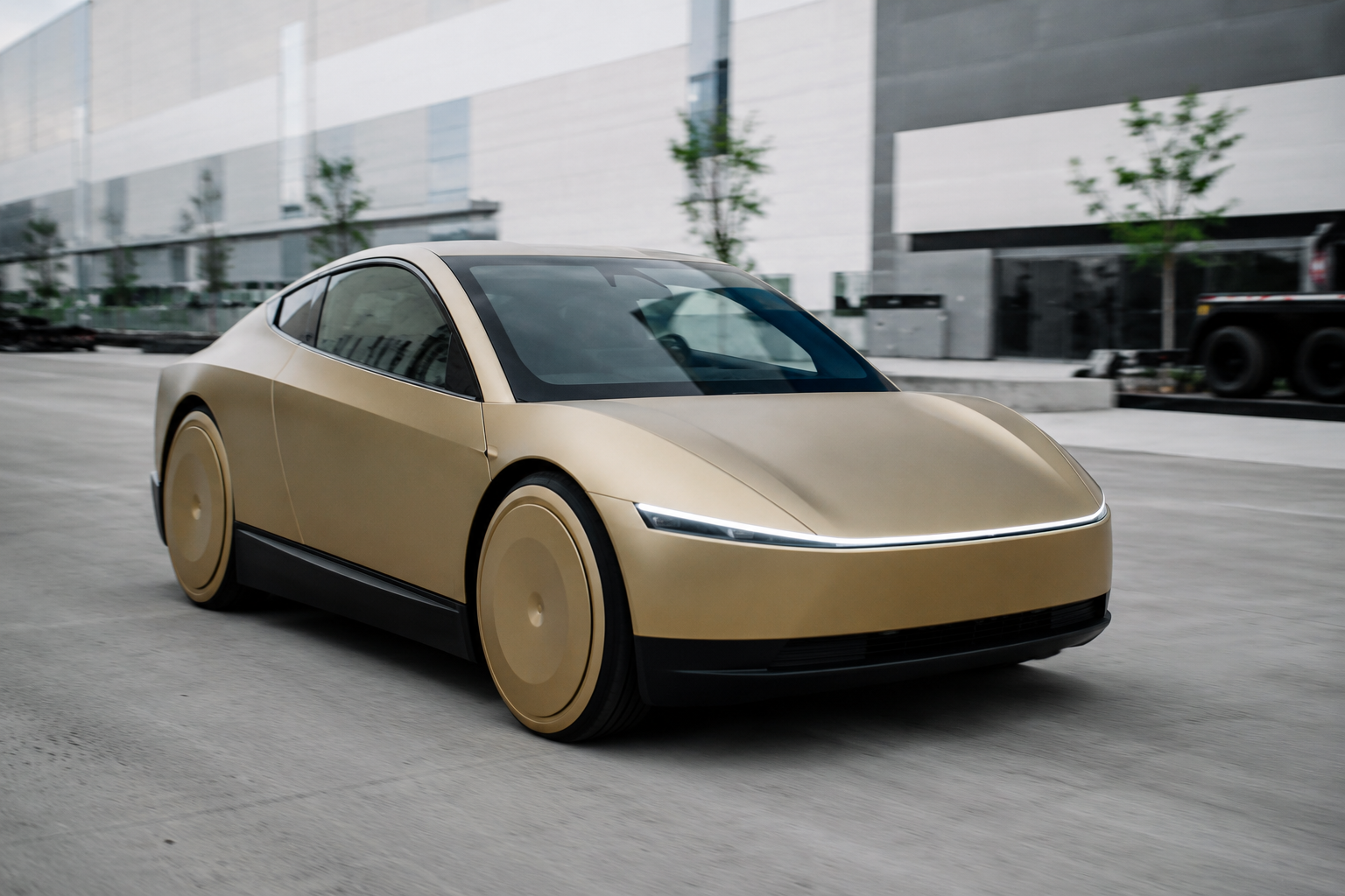 Tesla показала серийный Cybercab: беспилотное такси Маска уже тестируют на заводе