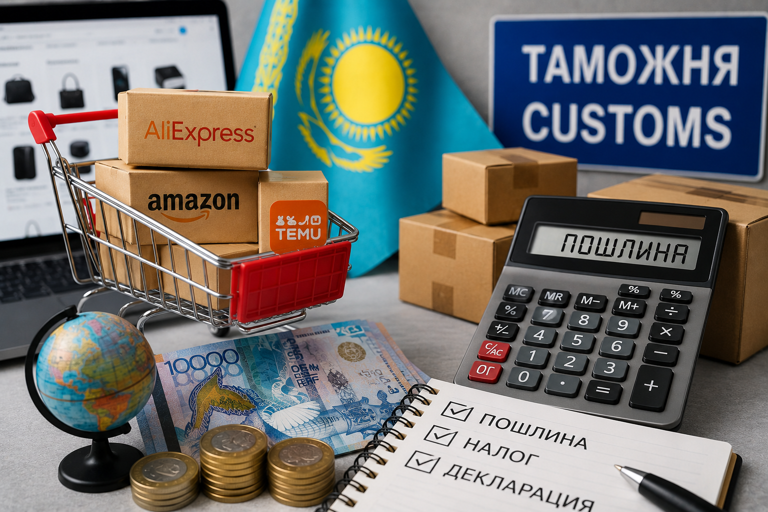 Покупки с AliExpress и Amazon под ударом: казахстанцам вводят новые пошлины