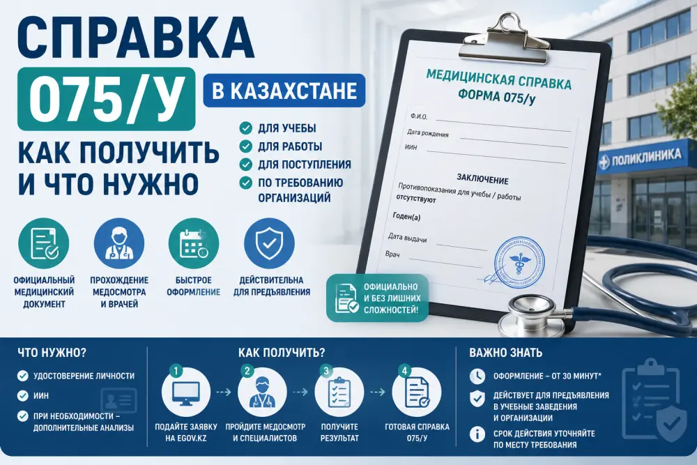 Медицинская справка 075/у