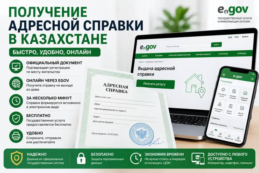 Получение адресной справки