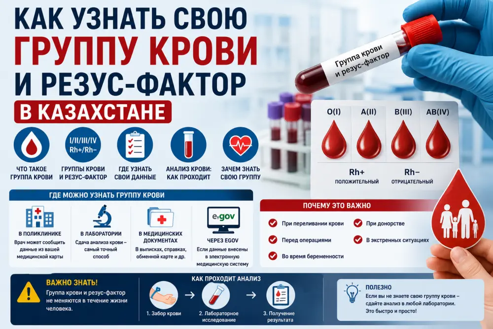 Как узнать свою группу крови и резус-фактор