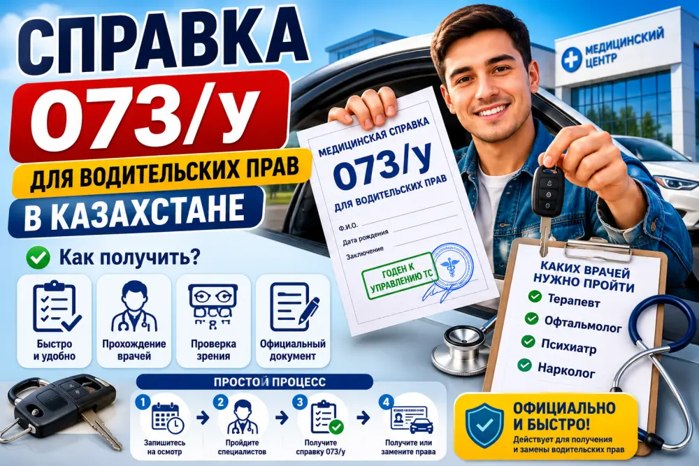 Справка 073/у для водительских прав